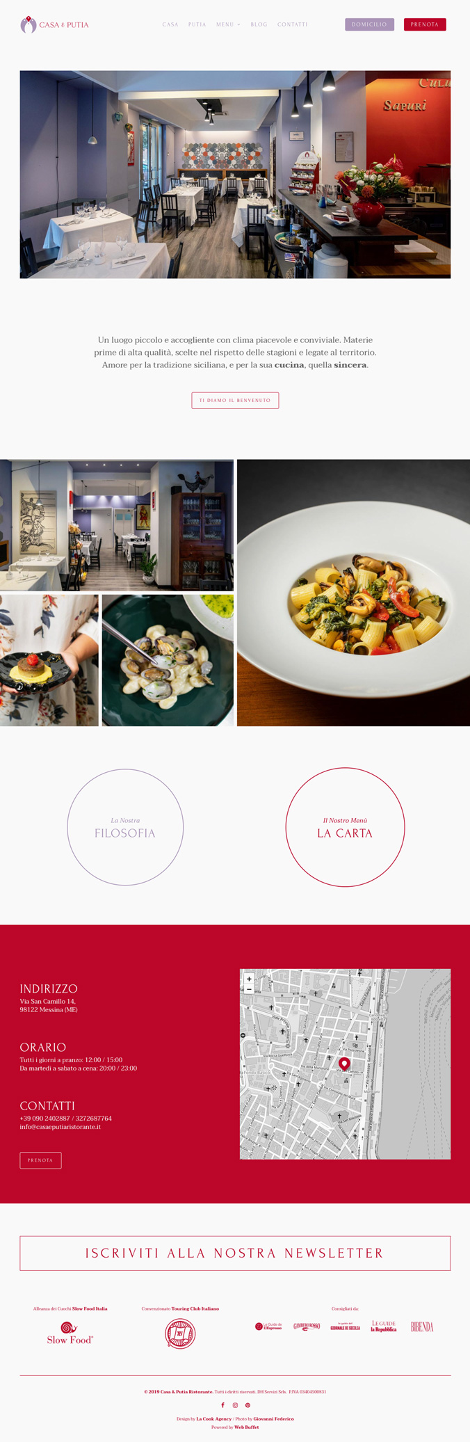La Cook Website Casa & Putia Design